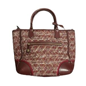 COACH Poppy Quilted Boucle Blaire Tote with crossbody strap